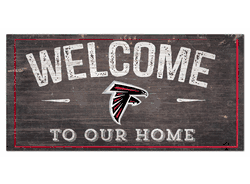 Atlanta Falcons Welcome Distressed 6 x 12