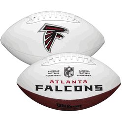 Atlanta Falcons Wilson NFL Live Signature Autograph White Panel Football