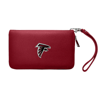 Atlanta Falcons Zip Organizer Wallet Pebble Dark Red