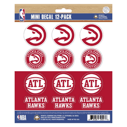 Atlanta Hawks 12 Count Mini Decal Sticker Pack
