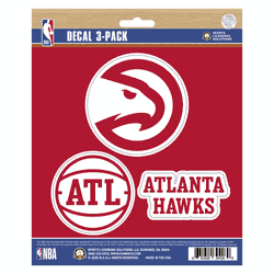 Atlanta Hawks 3 Piece Decal Sticker Set