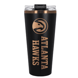 Atlanta Hawks 32oz Black and Copper Big Slim with Straw