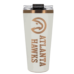 Atlanta Hawks 32oz Crème and Copper Big Slim Tumbler with Straw