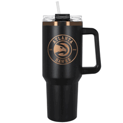 Atlanta Hawks 40oz Black and Copper Colossus Travel Mug with Straw