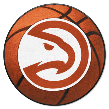 Atlanta Hawks Basketball Rug - 27in. Diameter