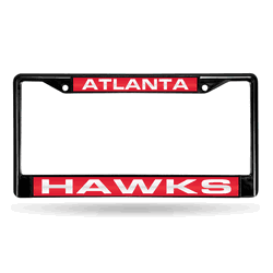 Atlanta Hawks Black Laser Chrome Frame