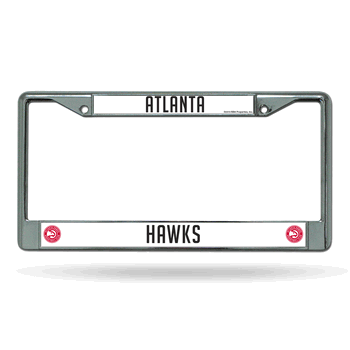 Atlanta Hawks Standard Chrome Frame with Plastic Inserts 12