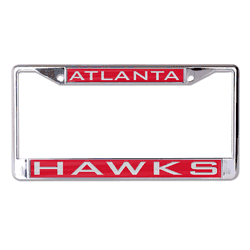 Atlanta Hawks License Plate Frame - Inlaid