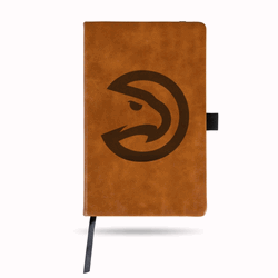 Atlanta Hawks Primary Logo Brown Laser Engraved Small Notepad