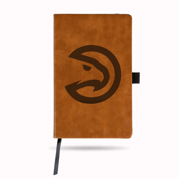 Atlanta Hawks Primary Logo Brown Laser Engraved Small Notepad