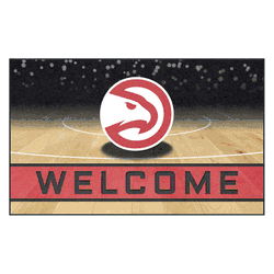 Atlanta Hawks Rubber Door Mat - 18in. x 30in.