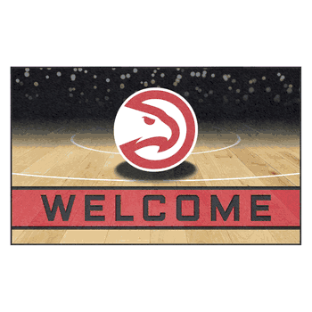 Atlanta Hawks Rubber Door Mat - 18in. x 30in.