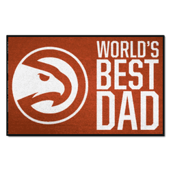 Atlanta Hawks Starter Mat Accent Rug - 19in. x 30in. World's Best Dad Starter Mat