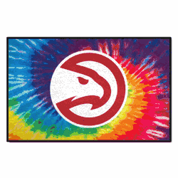 Atlanta Hawks Tie Dye Starter Mat Accent Rug - 19in. x 30in.