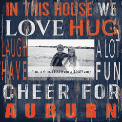 Auburn Tigers 10x10 In This House Frame
