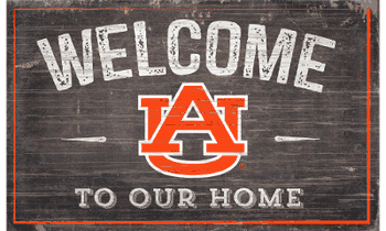 Auburn Tigers 11X19 Welcome to Our Home Sign