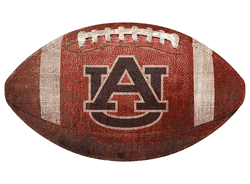 Auburn Tigers 12" Football Shaped Sign