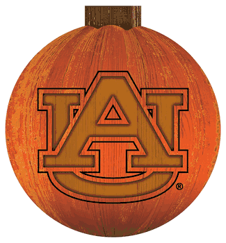 Auburn Tigers 12 in. Halloween Pumpkin Sign