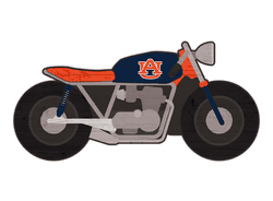 Auburn Tigers 12" Motorcycle Cutout Wood Sign