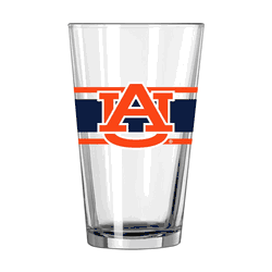 Auburn Tigers 16oz Stripe Pint Glass