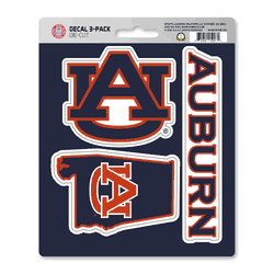 Auburn Tigers 3 Piece Decal Sticker Set