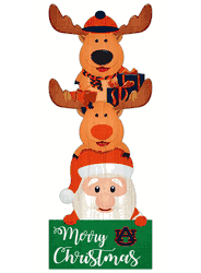 Auburn Tigers 31" Santa Stack Leaner