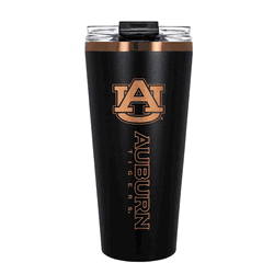 Auburn Tigers 32oz Black and Copper Big Slim with Straw