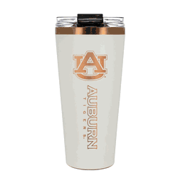 Auburn Tigers 32oz Crme and Copper Big Slim Tumbler with Straw