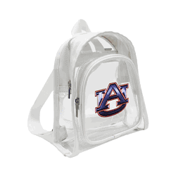 Auburn Tigers 3D Logo Clear Mini Backpack
