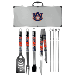 Auburn Tigers 8 pc Tailgater BBQ Set