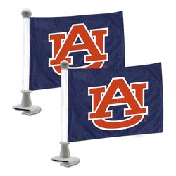 Auburn Tigers Ambassador Car Flags - 2 Pack Mini Auto Flags, 4in X 6in