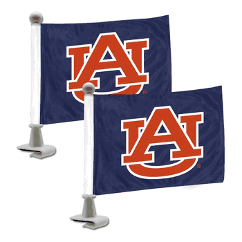 Auburn Tigers Ambassador Car Flags - 2 Pack Mini Auto Flags, 4in X 6in
