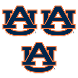 Auburn Tigers Auto Decal 3 Pack