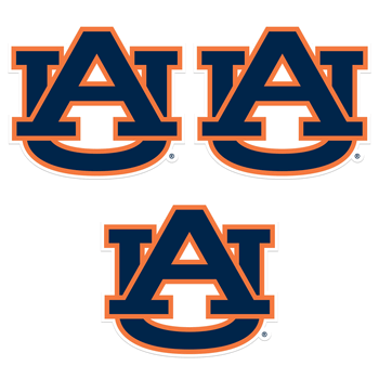 Auburn Tigers Auto Decal 3 Pack