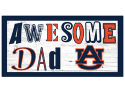 Auburn Tigers Awesome Dad 6x12 Sign