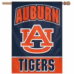 Auburn Tigers Banner 28x40 Vertical Alternate Design