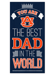 Auburn Tigers Best Dad in the World 6x12 Sign