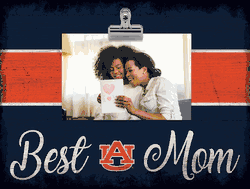 Auburn Tigers Best Mom with Stripe Clip Frame