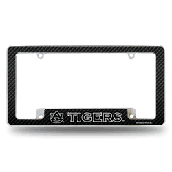 Auburn Tigers Black 12" x 6" Chrome All Over Automotive License Plate Frame for Car/Truck/SUV