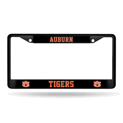 Auburn Tigers  Black Chrome Frame with Plastic Inserts 12" x 6" Car/Truck Auto Accessory