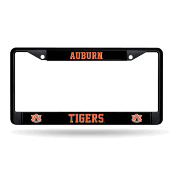 Auburn Tigers  Black Chrome Frame with Plastic Inserts 12