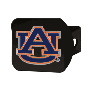 Auburn Tigers Black Metal Hitch Cover - 3D Color Emblem