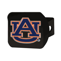 Auburn Tigers Black Metal Hitch Cover - 3D Color Emblem