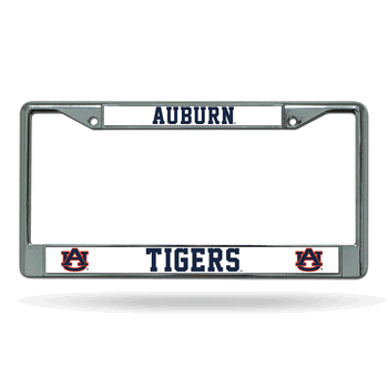 Auburn Tigers Standard Chrome Frame with Plastic Inserts 12