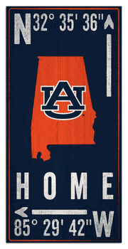 Auburn Tigers Coordinate 6x12 Sign