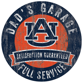 Auburn Tigers Dad's Garage Sign