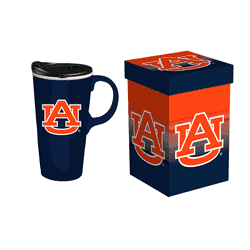 Auburn Tigers Drink 17oz Travel Latte Boxed