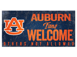 Auburn Tigers Fans Welcome Sign