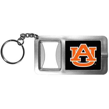 Auburn Tigers Flashlight Key Chain with Bottle Opener