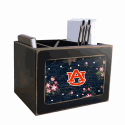 Auburn Tigers Floral Desktop Organizer